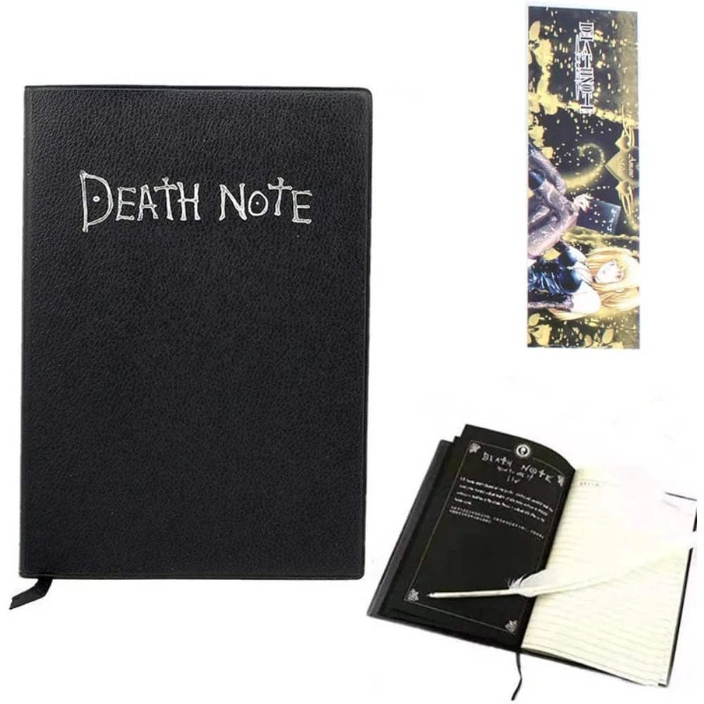 Death Note Replica - Quaderno Cosplay e Penna con Piuma,