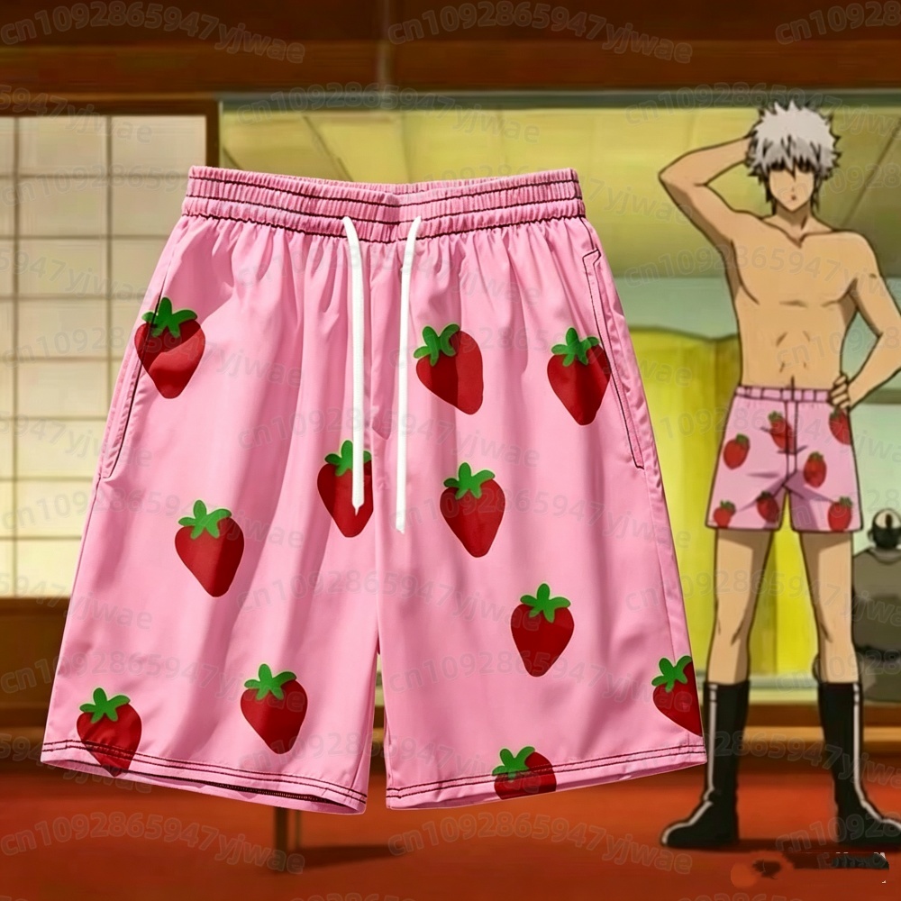 Anime Cosplay Costumes - Pantaloncini Corti Rosa da Uomo 2026