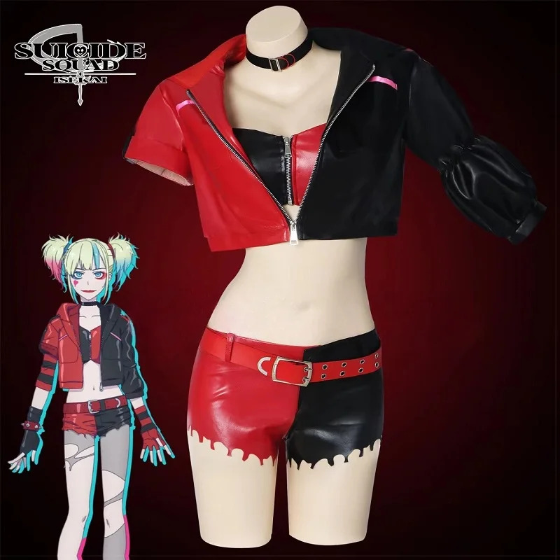 Anime Harley Quinn Cosplay - 2025 aaa Per Harley Quinn Costume