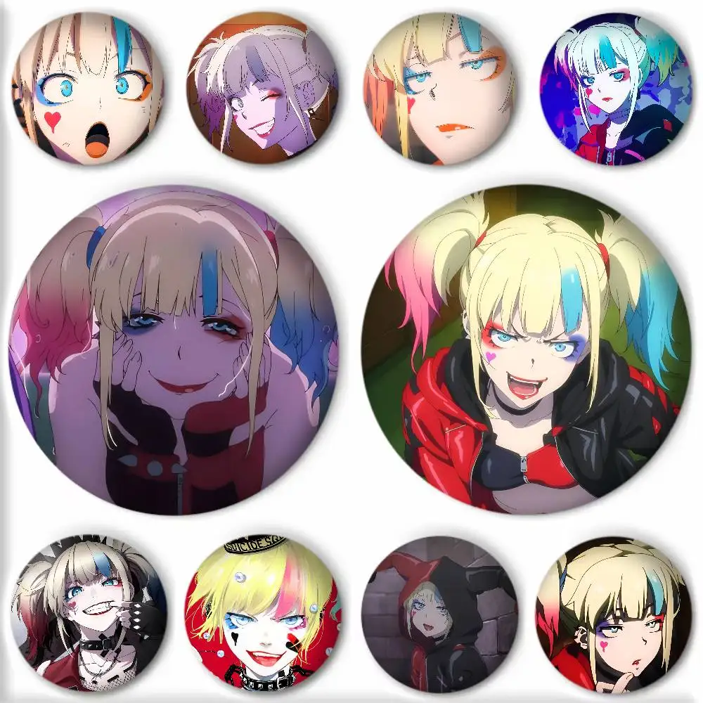 Anime Harley Quinn Cosplay - Spilla Rotonda Manga Anime Cartoon Cool
