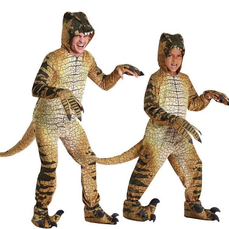 Anime Cosplay Jumpsuit - Costumi da Dinosauro Tirannosauro per Bambini