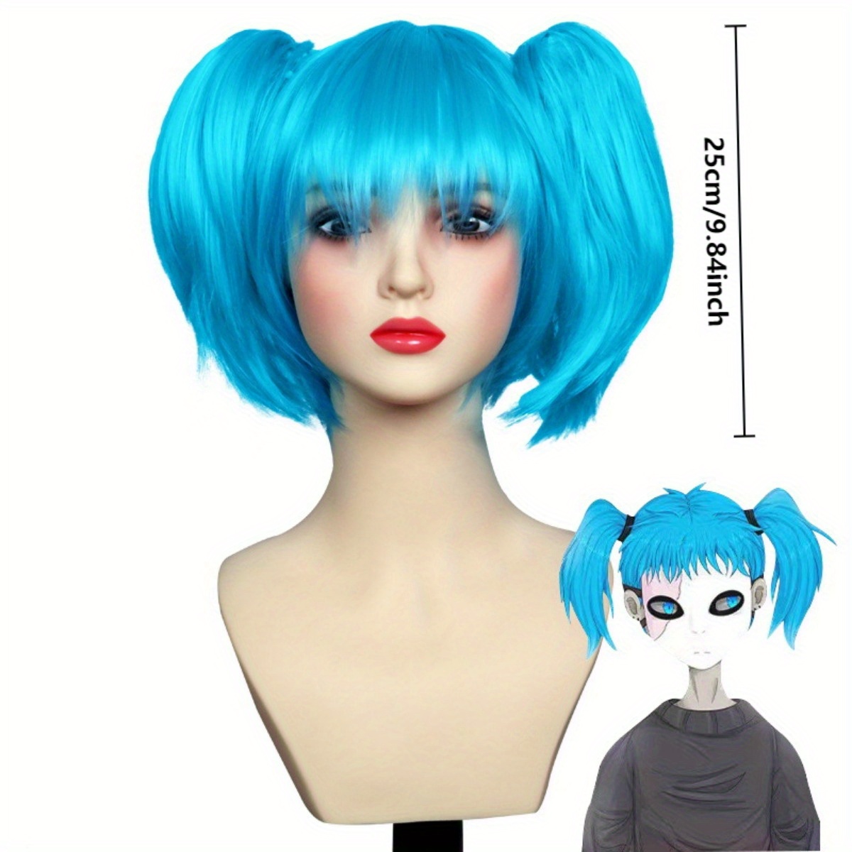 Cosplay Anime Basic - Parrucca cosplay per personaggi animati, taglia