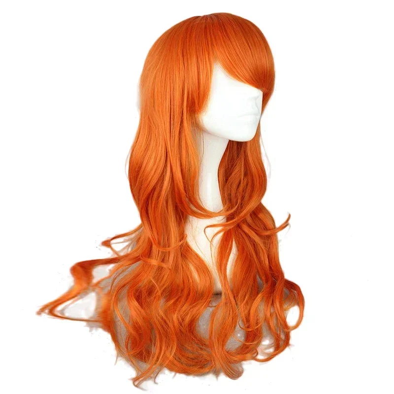 Anime Cosplay Orange Hair - Parrucca Cosplay Anime Nami 2026, 2