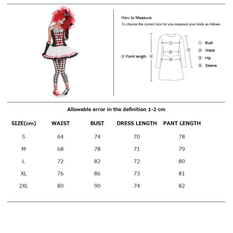 Costume da mostro clown Harley - Anime Harley Quinn Cosplay recensione e prezzo
