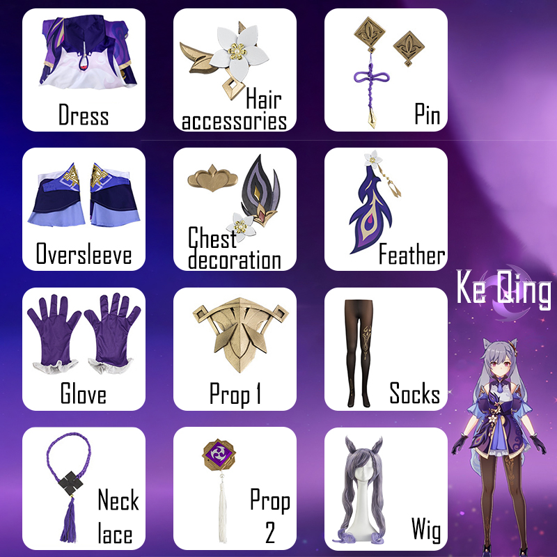 Costume Cosplay di Keqing da G - Anime Cosplay Jumpsuit recensione e prezzo