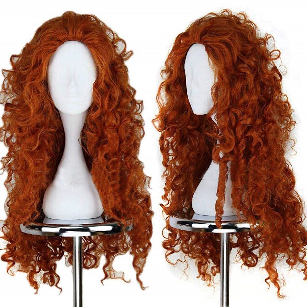 Parrucca Lunga Arancione Ricci - Anime Cosplay Orange Hair recensione e prezzo