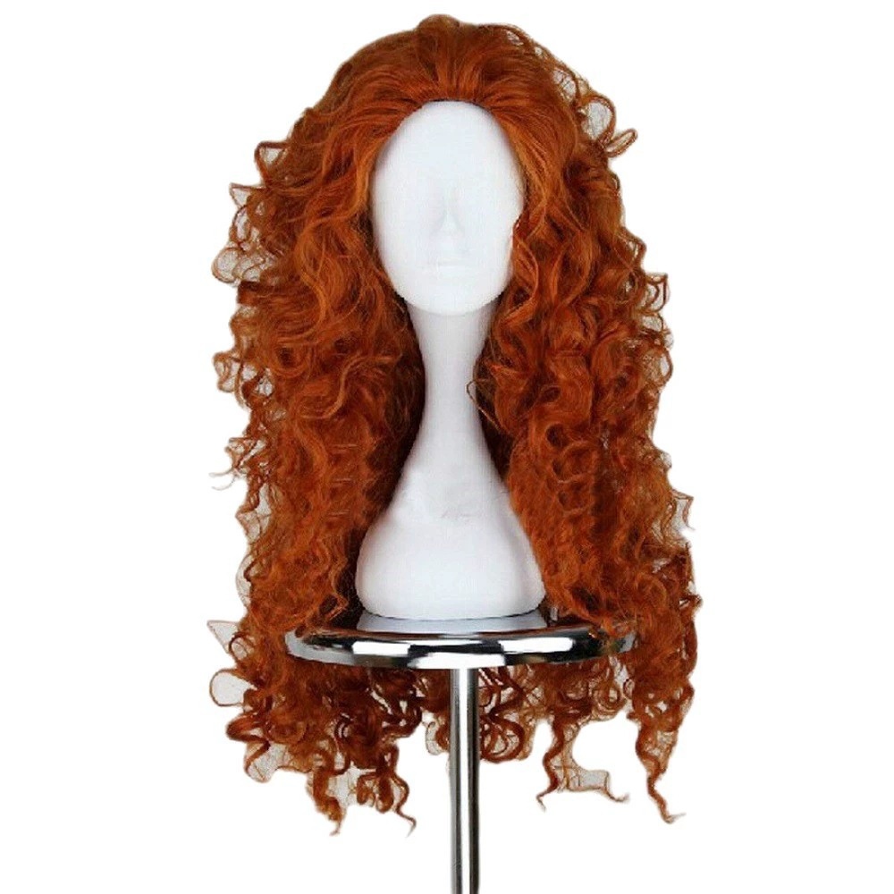 Parrucca Lunga Arancione Ricci - Anime Cosplay Orange Hair recensione e prezzo