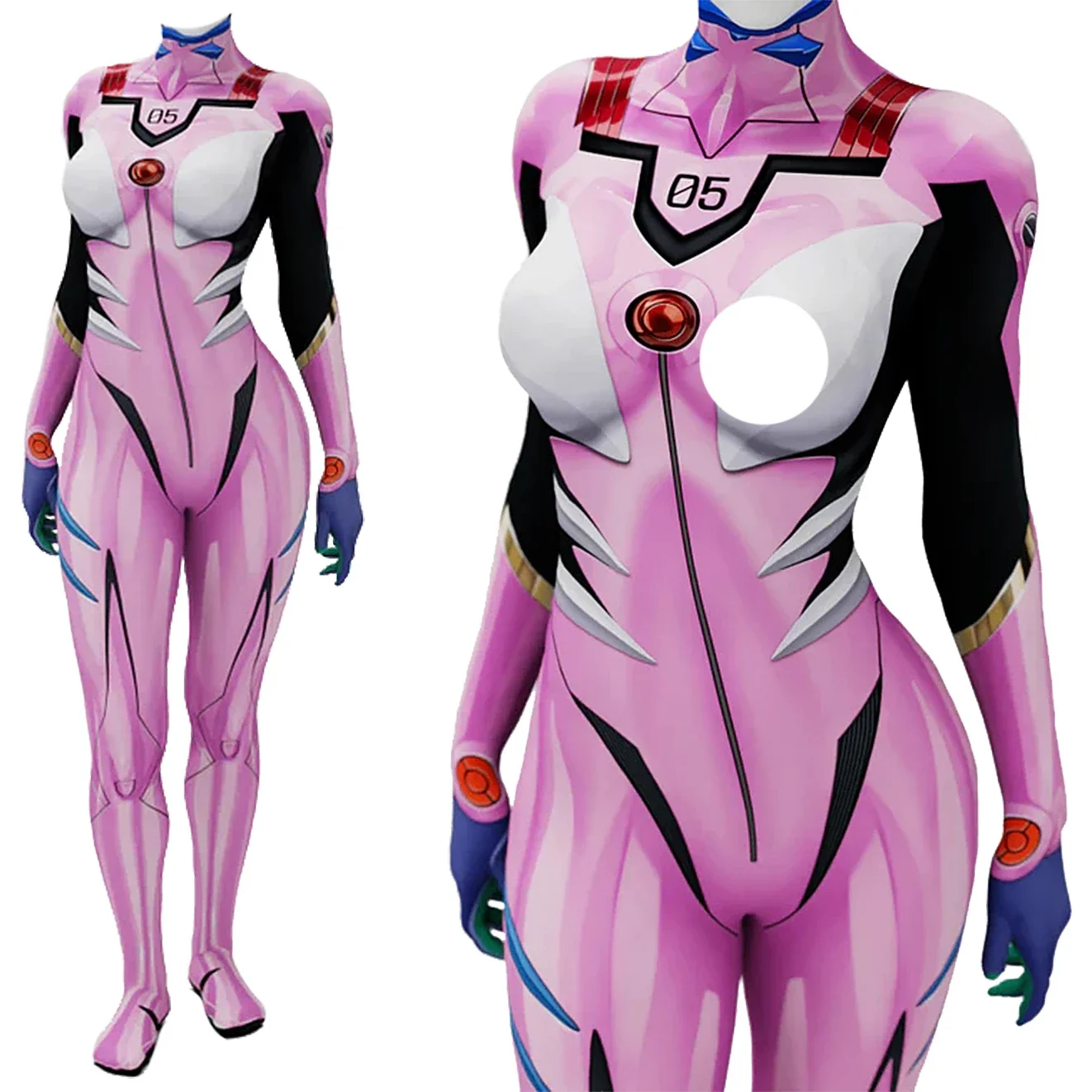 Anime EVA 05 Makinami Costume  - Anime Cosplay Jumpsuit recensione e prezzo