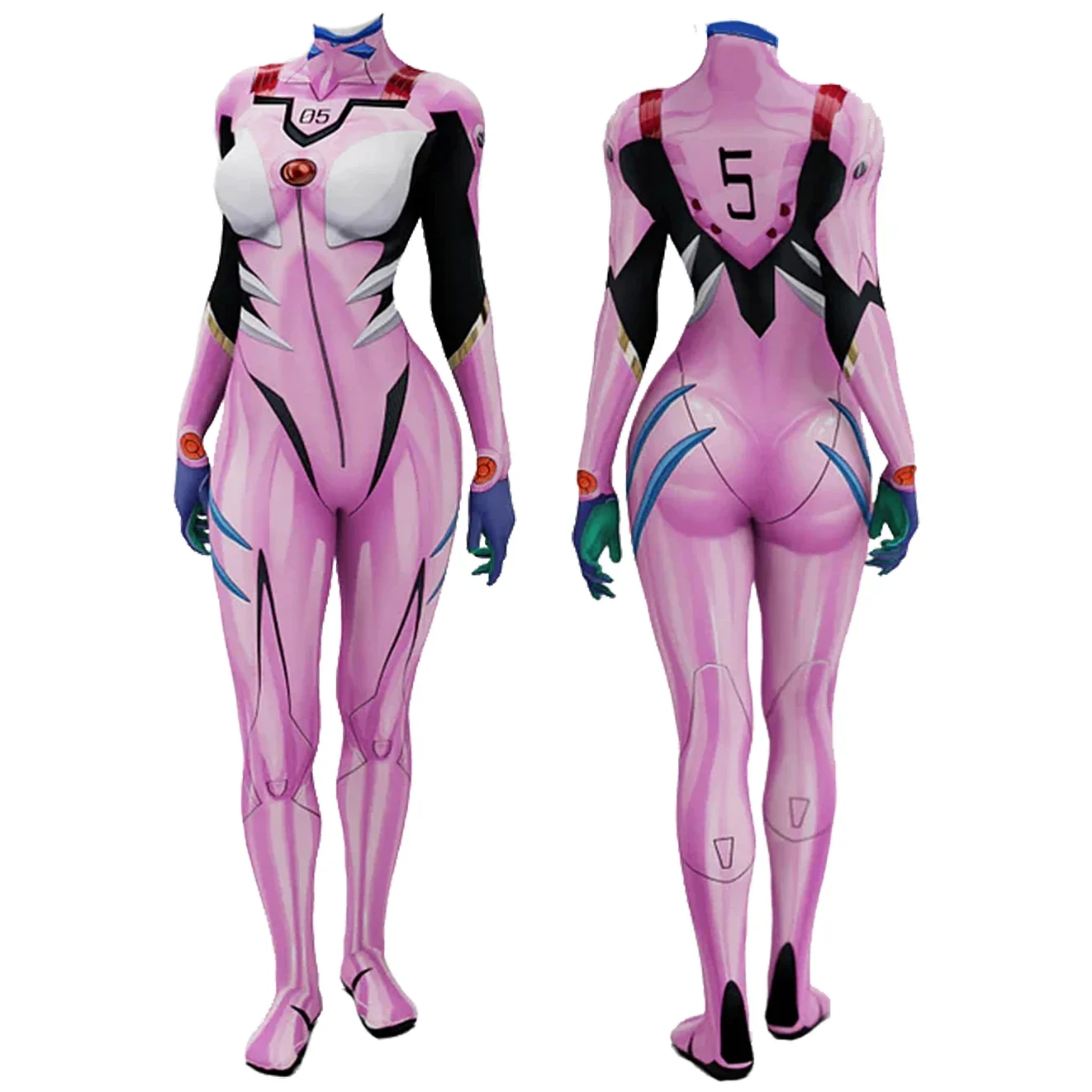 Anime EVA 05 Makinami Costume  - Anime Cosplay Jumpsuit recensione e prezzo