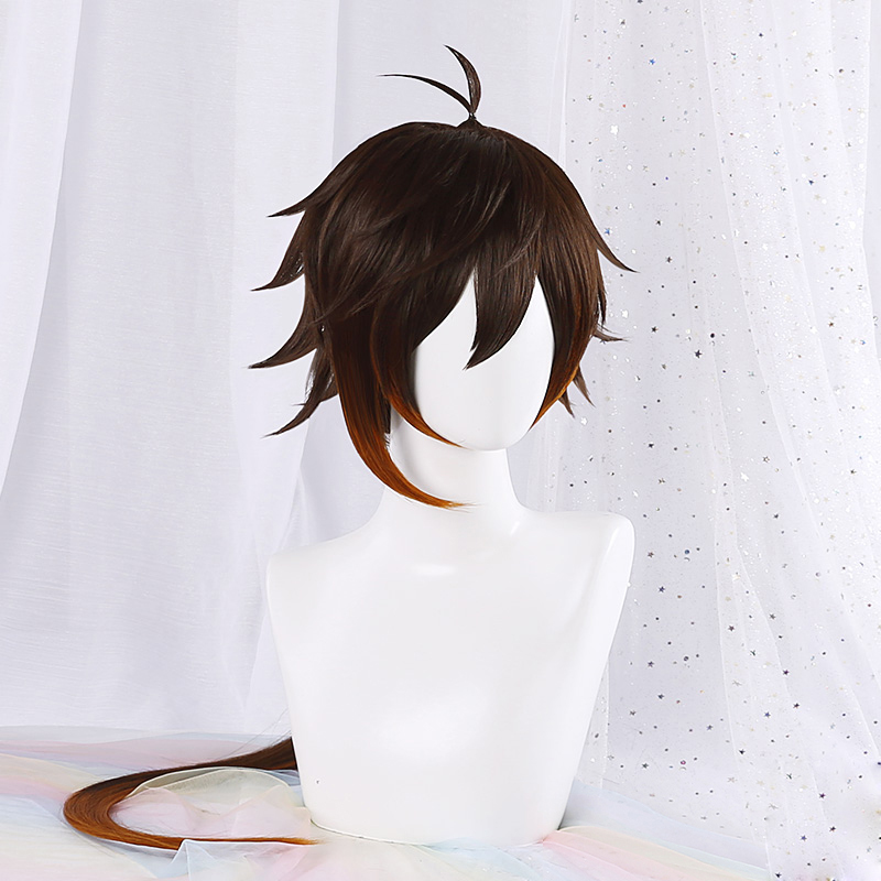 Gioco di alta qualità Genshin  - Anime Cosplay Orange Hair recensione e prezzo