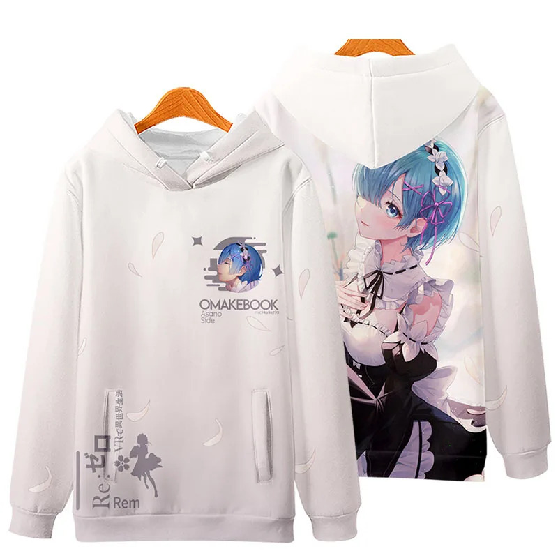 Felpa con Cappuccio 3D Re Zero - Cosplay Anime Basic recensione e prezzo