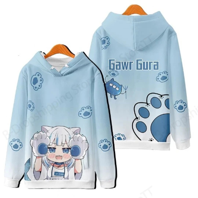 Felpe con Cappuccio Gawr Gura  - Cosplay Anime Basic recensione e prezzo